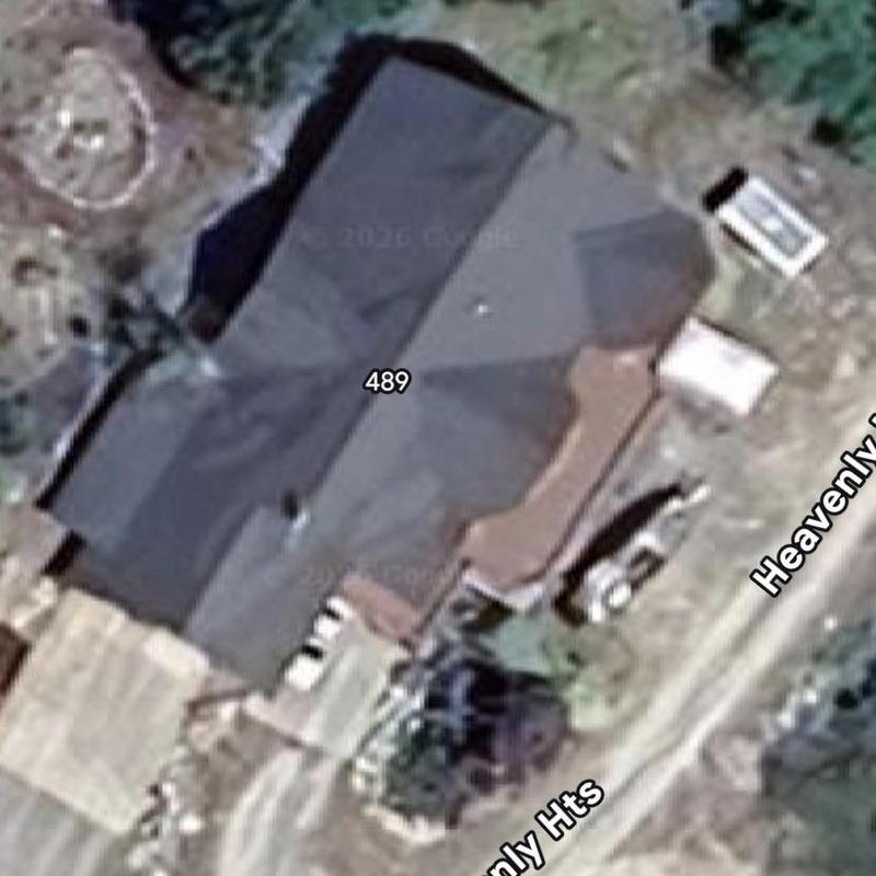 Roof and attic aerial inspection on residential home Roof and attic aerial inspection on residential home