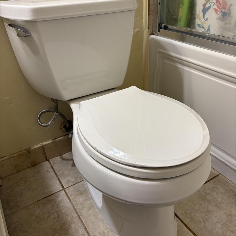 Toilet flange with cast-iron to PVC transition installed Toilet flange with cast-iron to PVC transition installed