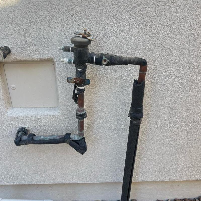 Pressure vacuum breaker with insulated copper piping Pressure vacuum breaker with insulated copper piping