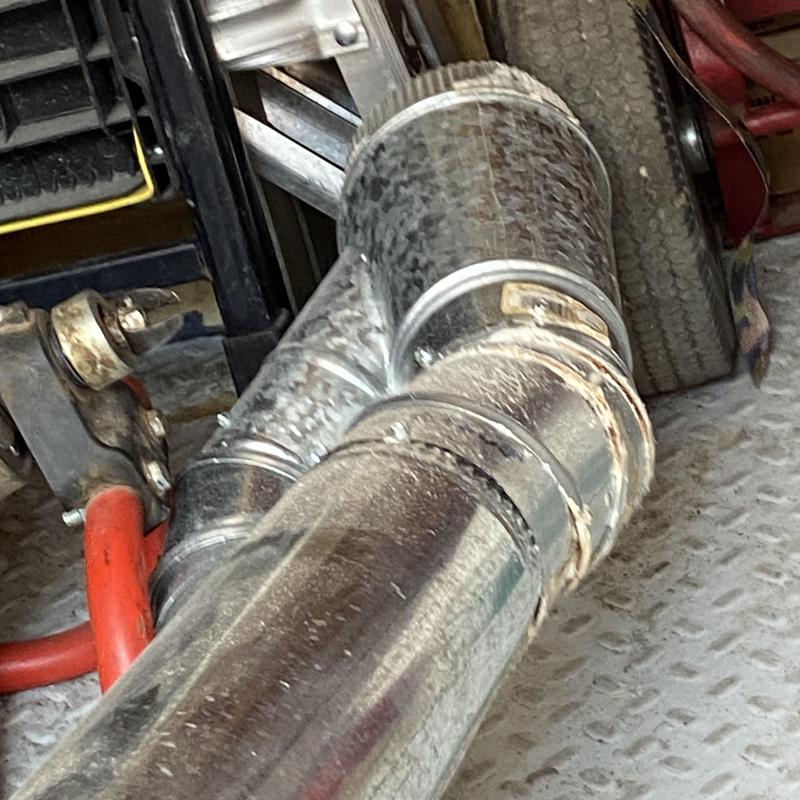 Double wall vent pipe upgrade on furnace water heater Double wall vent pipe upgrade on furnace water heater