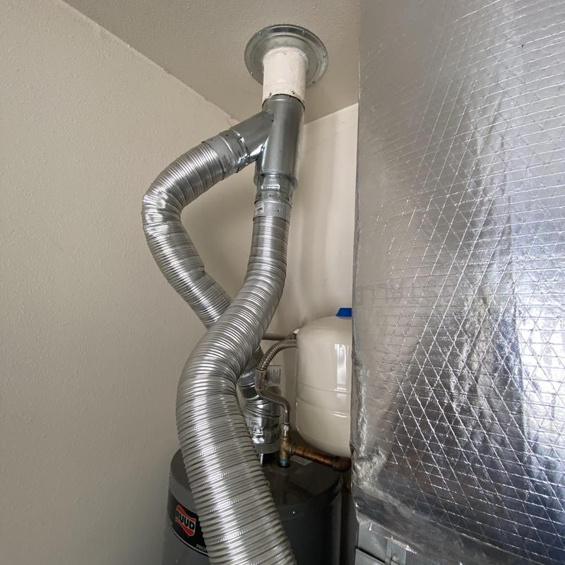 Double wall vent pipe for water heater and furnace Double wall vent pipe for water heater and furnace