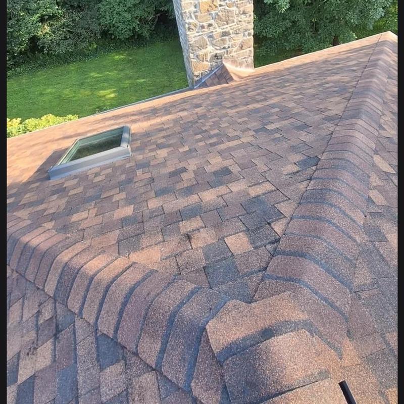 CertainTeed Landmark Pro shingle roof with skylight CertainTeed Landmark Pro shingle roof with skylight