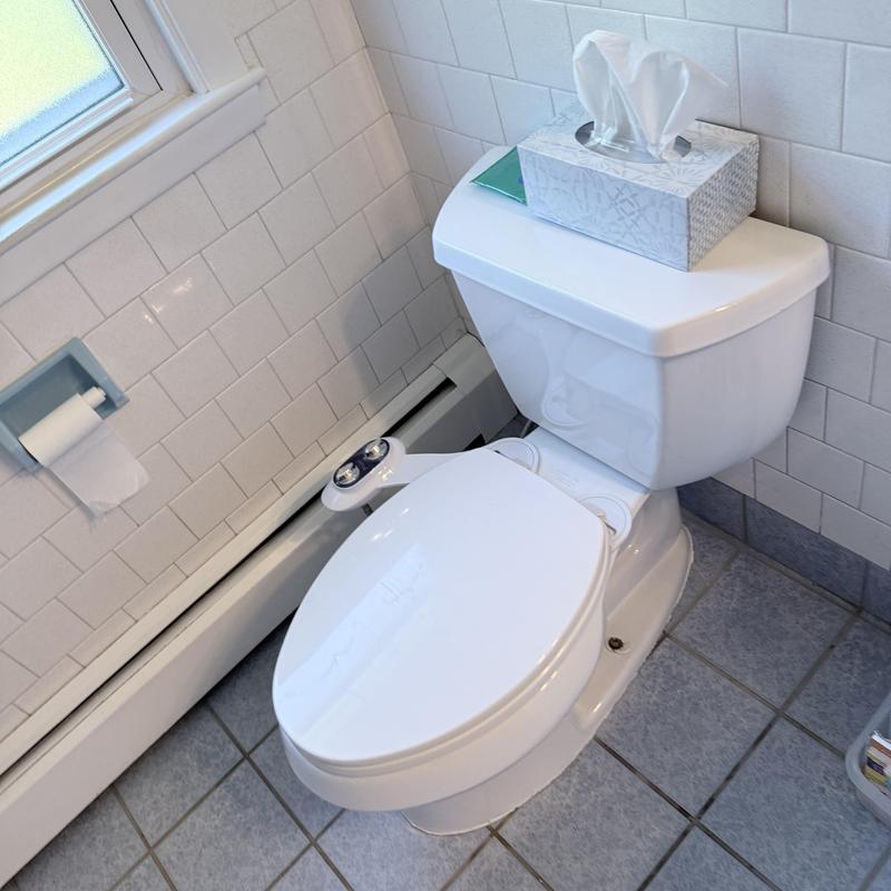 Kohler toilet with new flange and seat installed Kohler toilet with new flange and seat installed