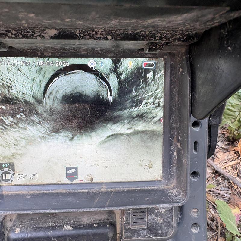 Mainline sewer pipe video inspection from exterior cleanout Mainline sewer pipe video inspection from exterior cleanout