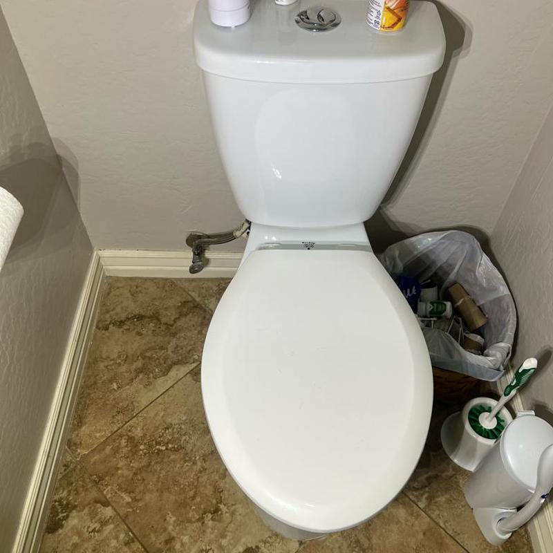 Toilet angle stop valve replacement in guest bathroom Toilet angle stop valve replacement in guest bathroom