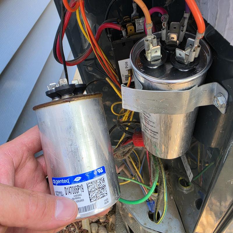 Voltage absorption capacitor replacement in AC unit Voltage absorption capacitor replacement in AC unit