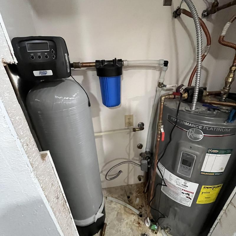 Water softener and filtration system installation Water softener and filtration system installation
