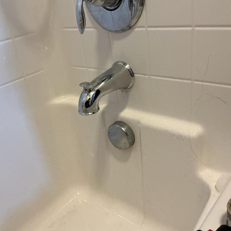 Tub shower diverter with leak and faucet setup Tub shower diverter with leak and faucet setup