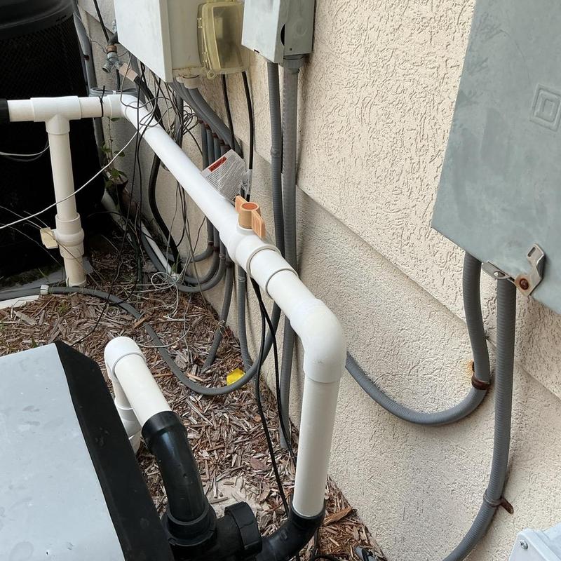 Sewer lift station piping with new 12 hp pump wiring Sewer lift station piping with new 12 hp pump wiring