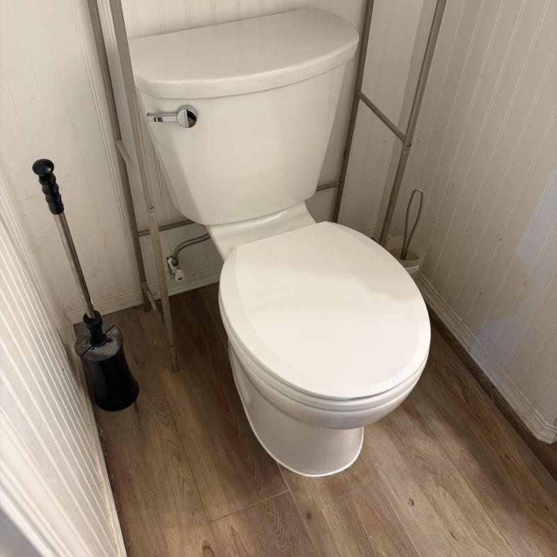 American Standard Cadet Pro toilet installation in powder room American Standard Cadet Pro toilet installation in powder room