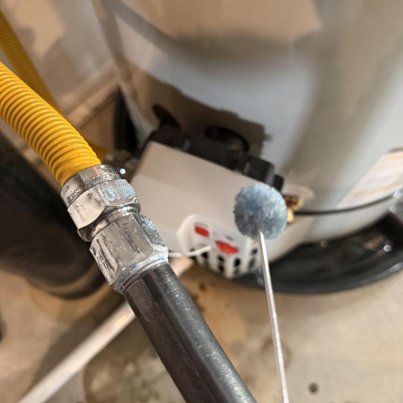 Gas water heater gas line leak detection and repair Gas water heater gas line leak detection and repair