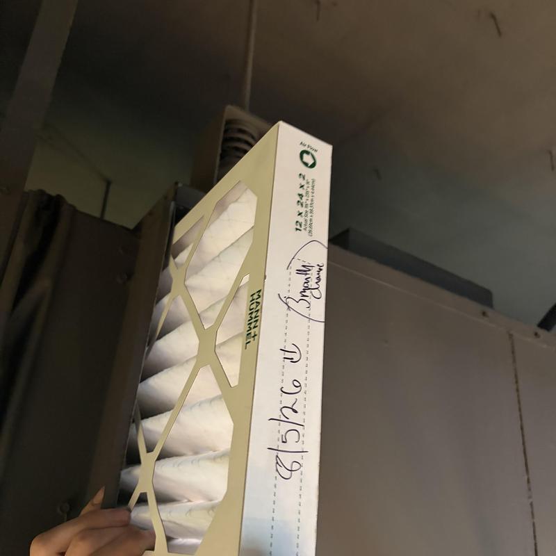 Magic Aire fan coil air filter installation with date Magic Aire fan coil air filter installation with date