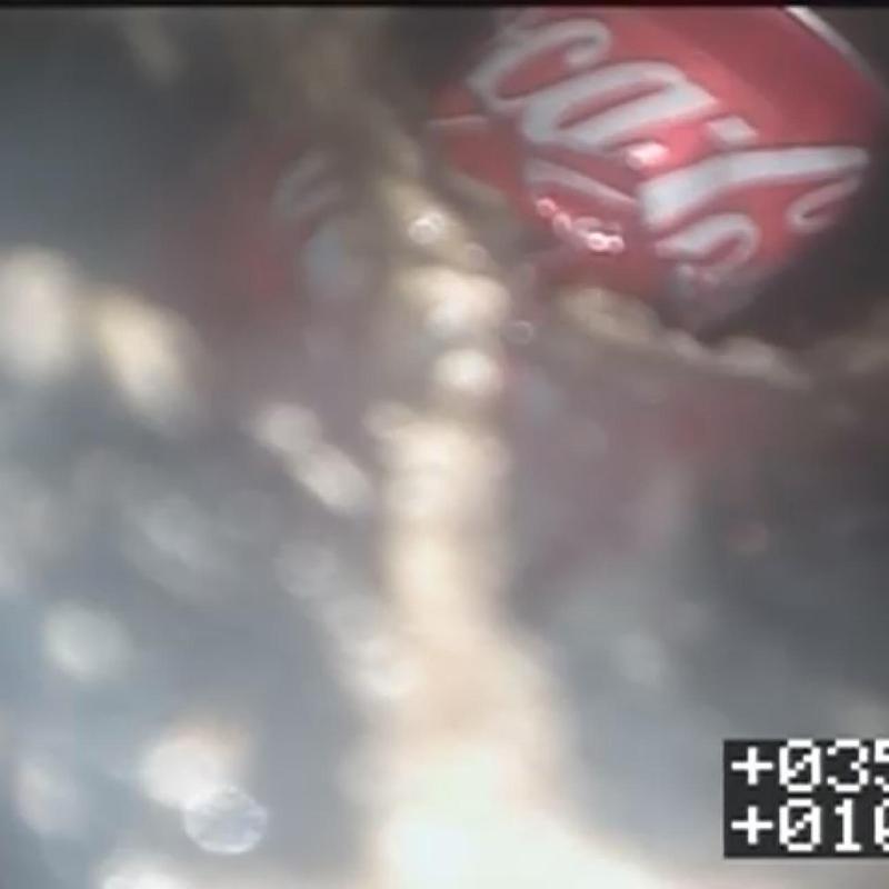 Sewer pipe blockage from lodged Coca-Cola can Sewer pipe blockage from lodged Coca-Cola can