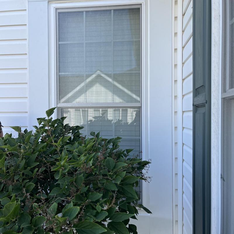 Window cap installation on vinyl siding exterior Window cap installation on vinyl siding exterior