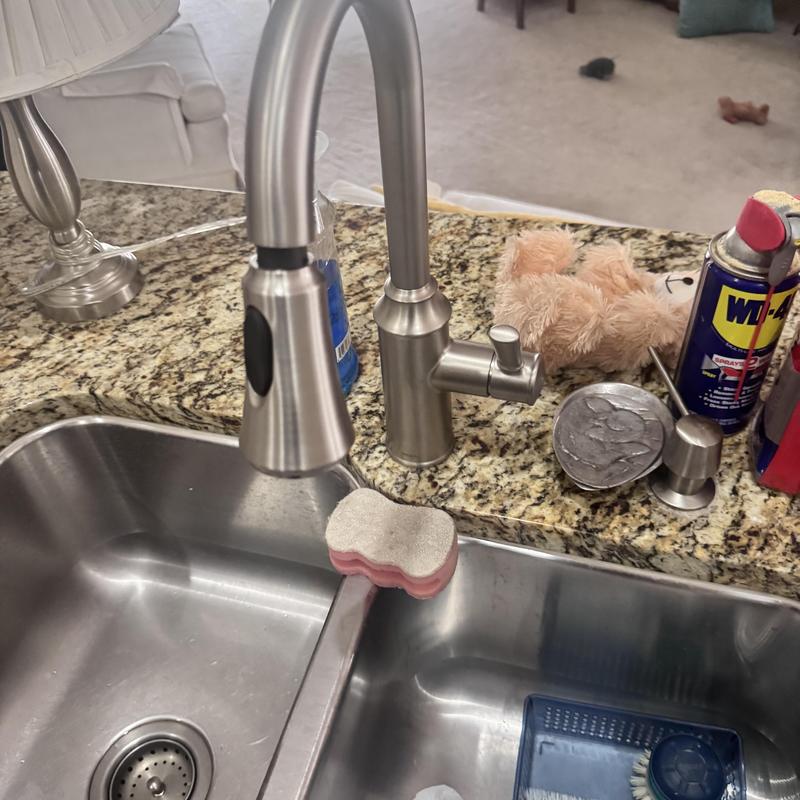 Kitchen faucet replacement on granite countertop sink Kitchen faucet replacement on granite countertop sink