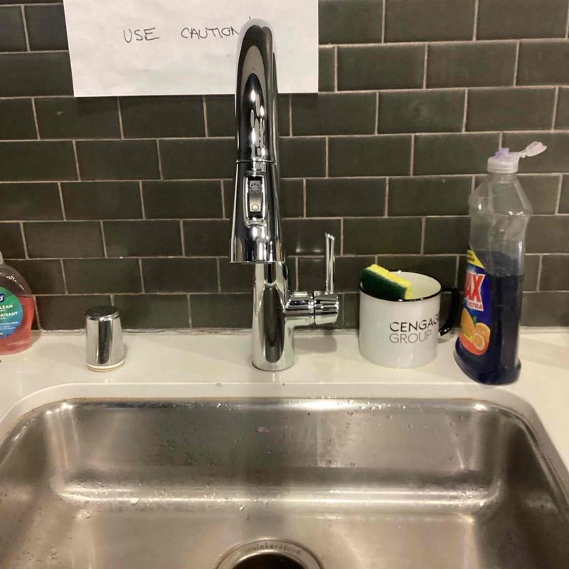 Commercial-grade Delta kitchen faucet installation
