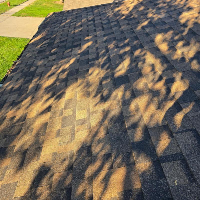 IKO Dynasty AR shingles on residential roof IKO Dynasty AR shingles on residential roof