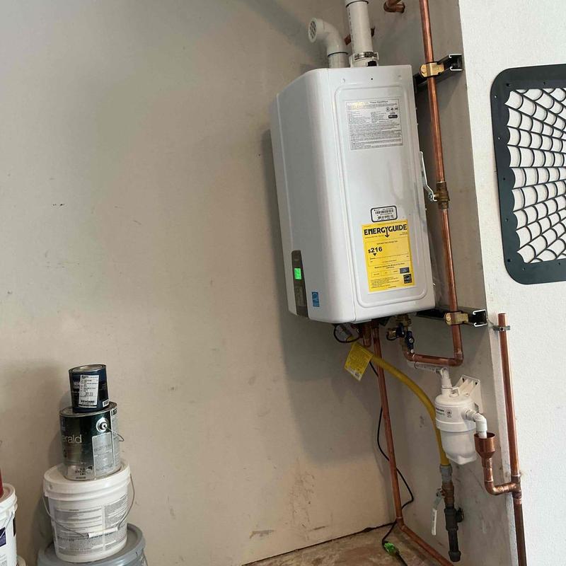 Navien NPE-240A2 tankless water heater installation