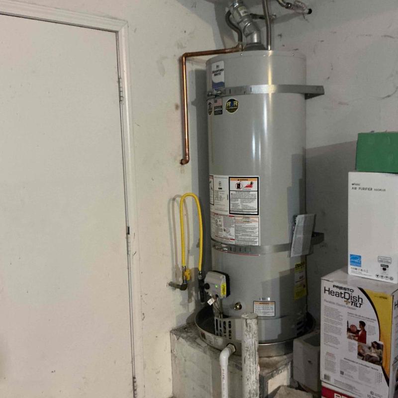 Bradford White 50-gallon water heater installation