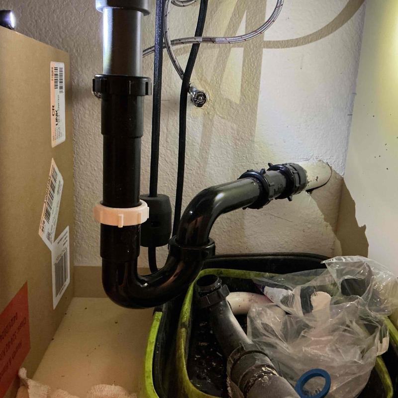 ABS drain pipe with new adapter and tubulars installation