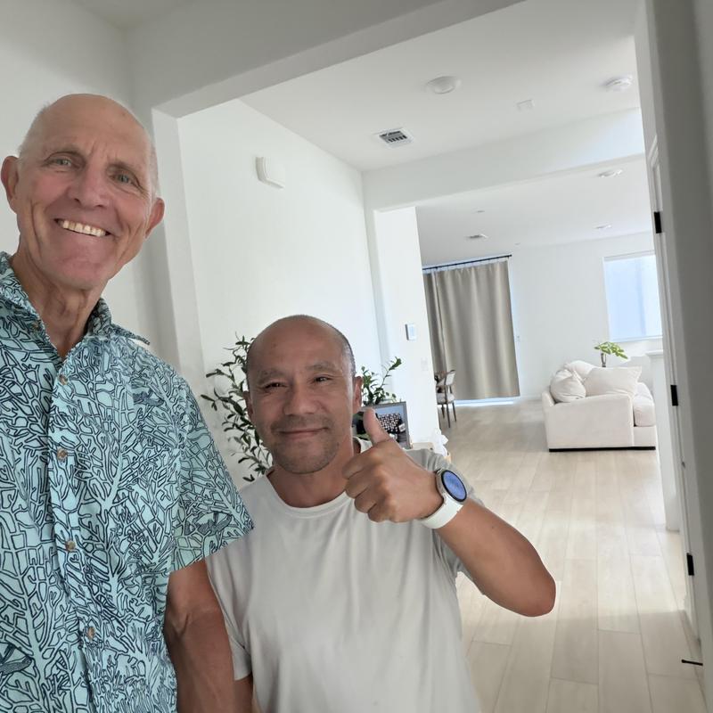 Toilet flapper and fill valve replacement with thumbs up