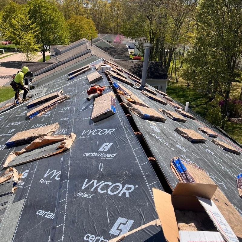 Vycor Select ice and water shield on new roof installation Vycor Select ice and water shield on new roof installation