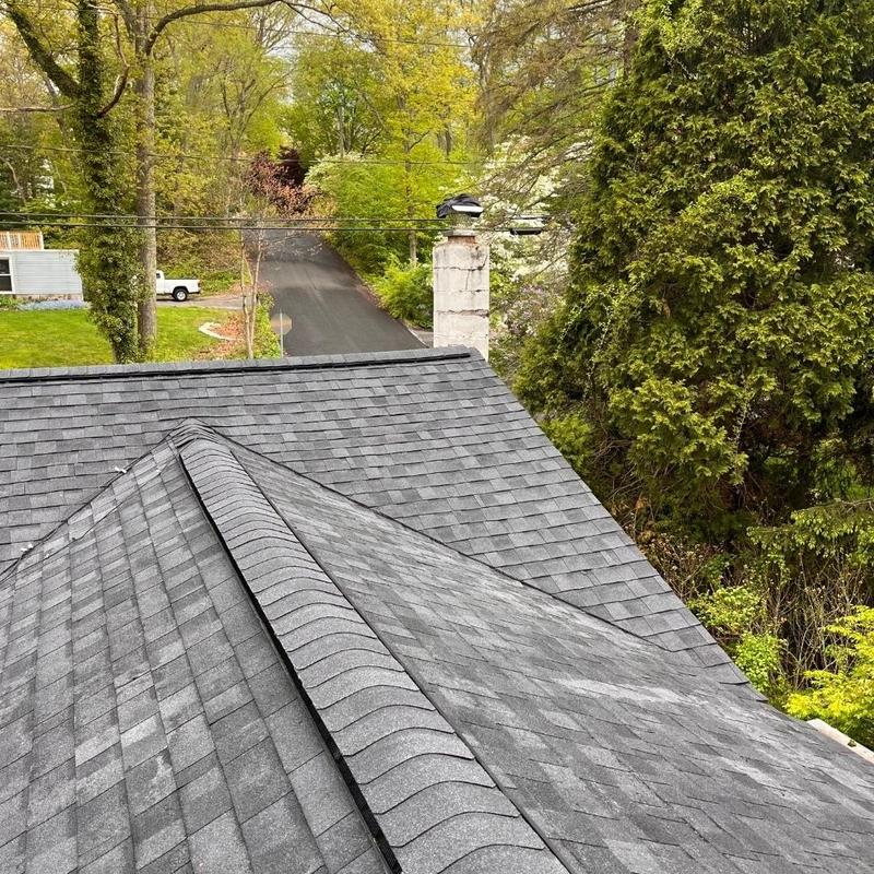 CertainTeed Landmark Pro shingles on new roof in Niantic CertainTeed Landmark Pro shingles on new roof in Niantic