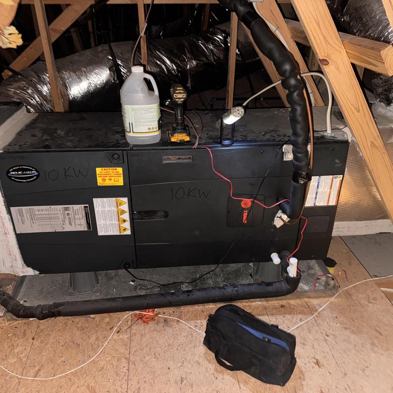 Heat pump indoor unit tune-up in attic space