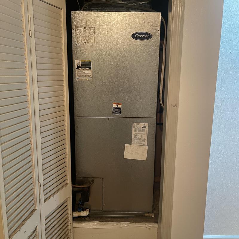 Furnace unit for HVAC system verification in closet