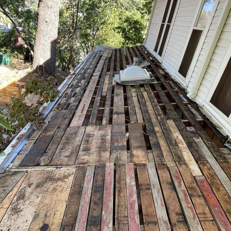 Wooden porch floor boards removal in Sonora, CA