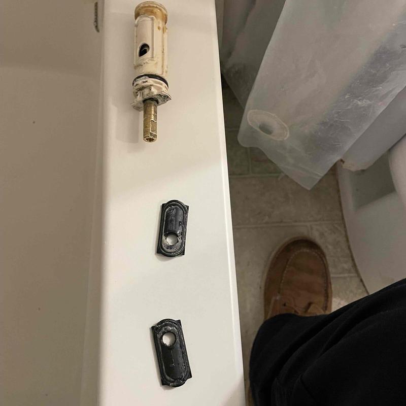 Shower faucet single handle cartridge removed and replaced Shower faucet single handle cartridge removed and replaced