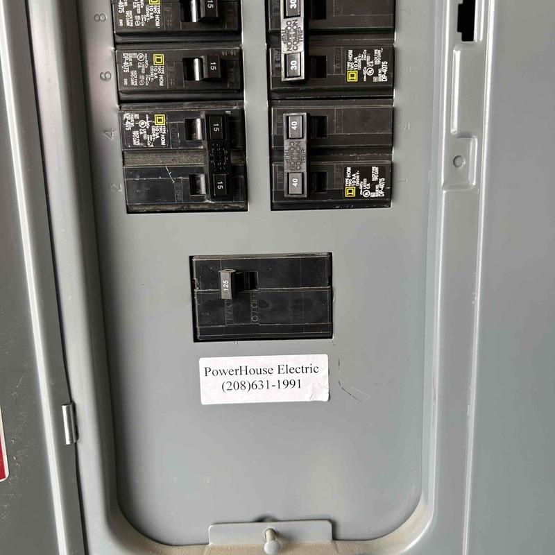 Electrical breaker panel with multiple circuit breakers Electrical breaker panel with multiple circuit breakers