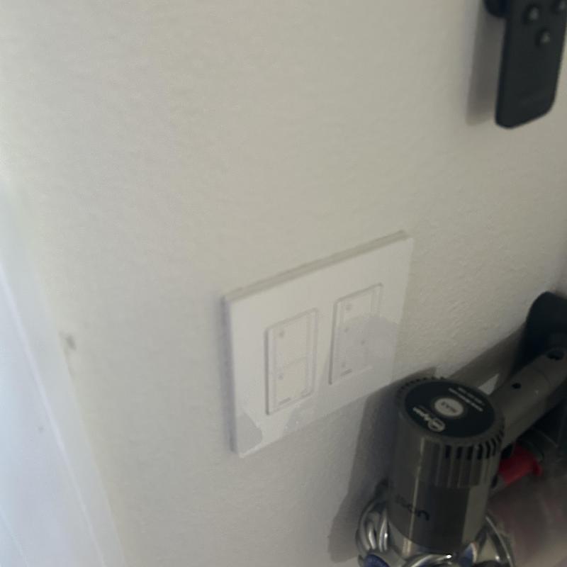Exterior mounted electrical switches on wall panel