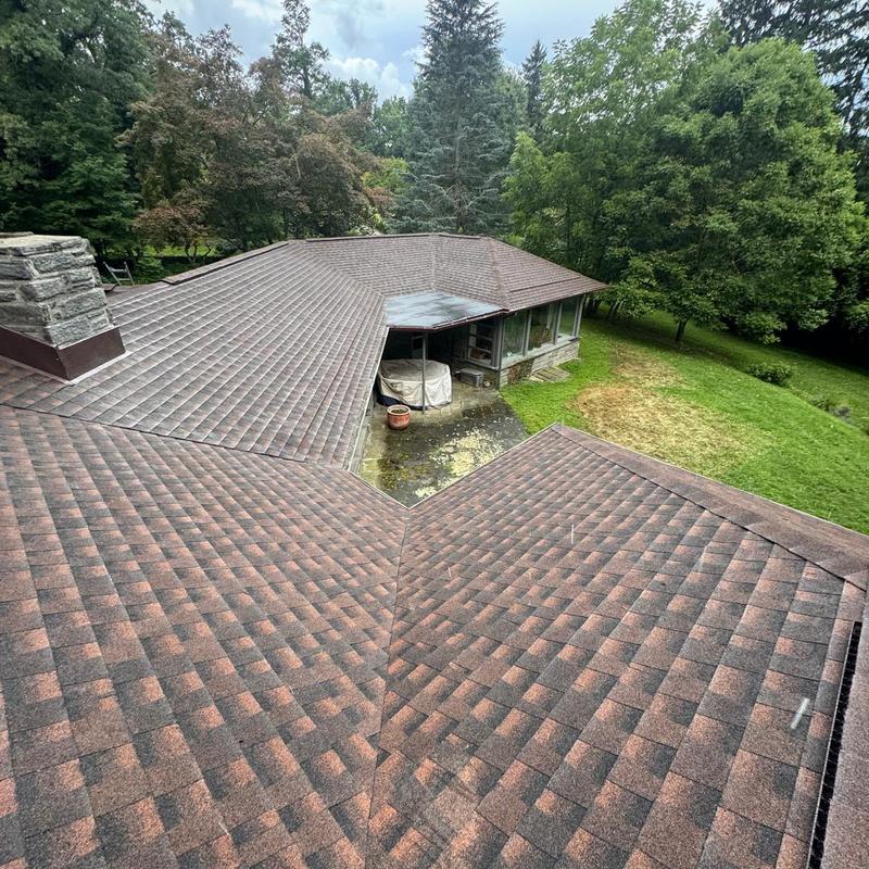 GAF Timberline HDZ shingle roof installation exterior view