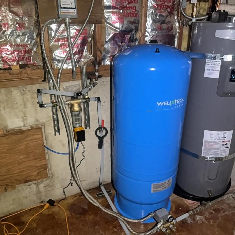 80 gallon pressure tank with new valve setup