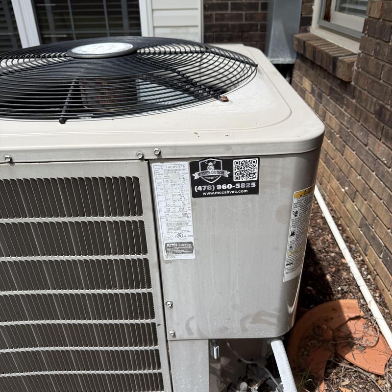 Air conditioner unit maintenance and inspection outdoors Air conditioner unit maintenance and inspection outdoors