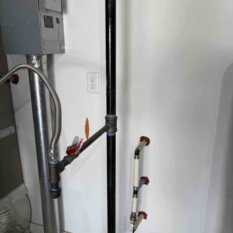 Water softener loop with new hose bib pipe installation Water softener loop with new hose bib pipe installation