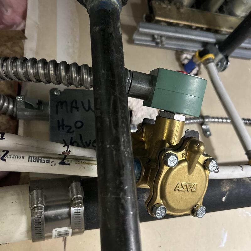 Captive Aire 3-way valve replacement in plumbing system Captive Aire 3-way valve replacement in plumbing system