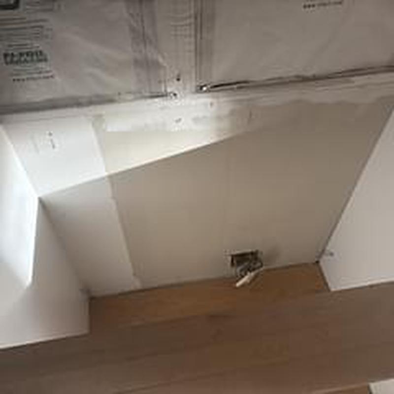 Gas line outlet in drywall for range hookup
