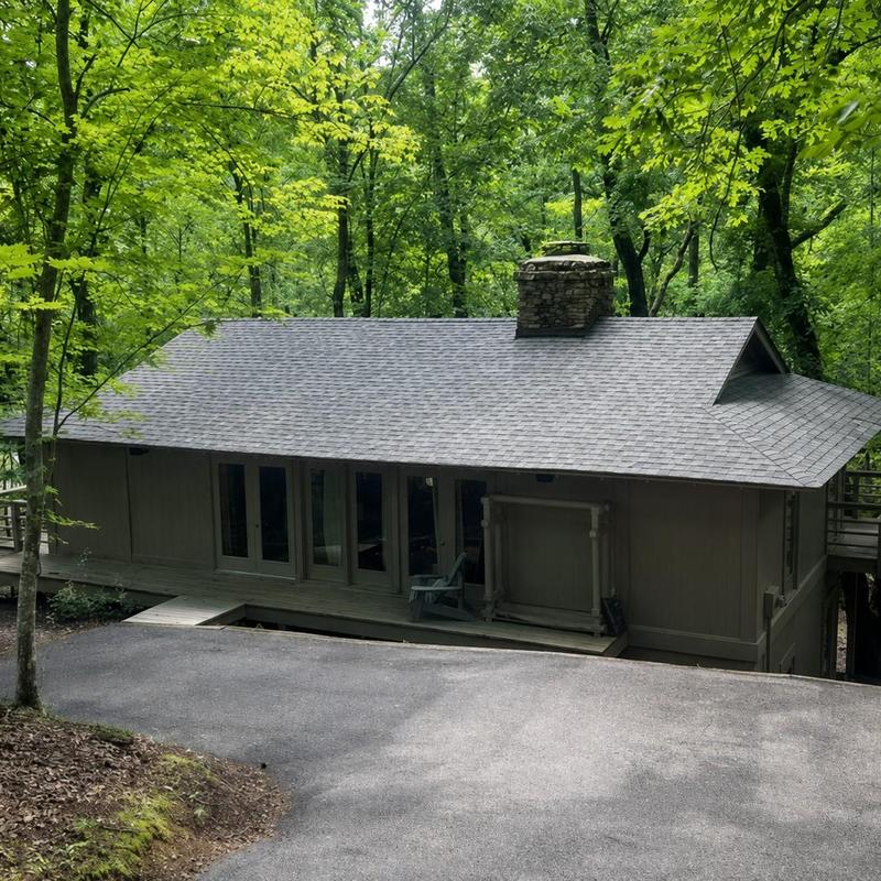 CertainTeed Landmark shingles roof with chimney and vent