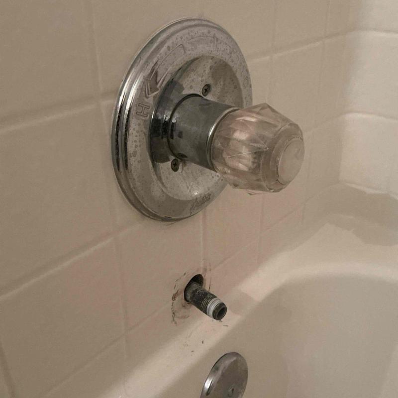 Tub spout diverter replacement on bathtub shower system