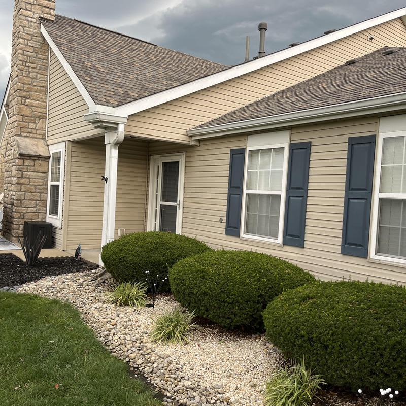 Asphalt shingle roof with leak near chimney Asphalt shingle roof with leak near chimney