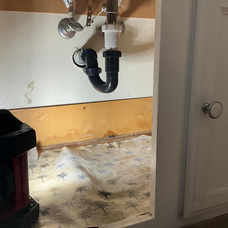 Bathroom sink drain pipe under cabinet repair in Fort Collins Bathroom sink drain pipe under cabinet repair in Fort Collins
