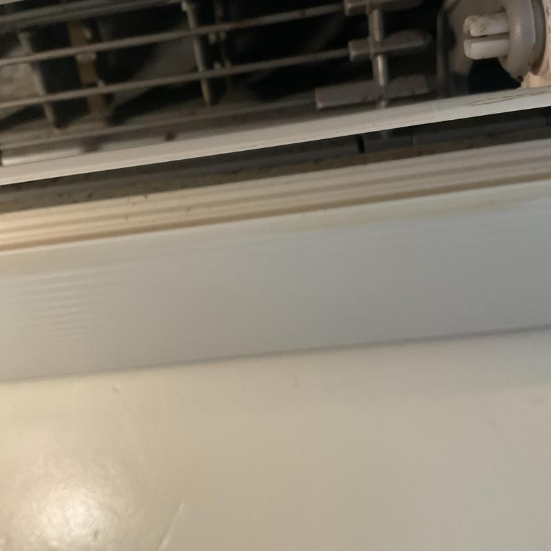Mini split air conditioner indoor unit close-up view Mini split air conditioner indoor unit close-up view