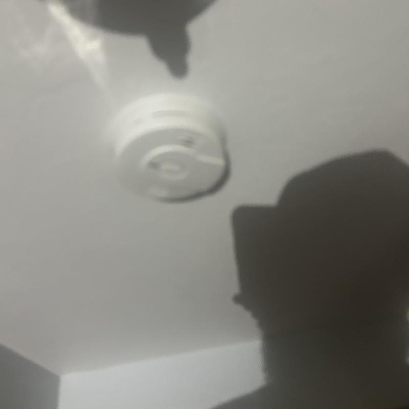 Smoke detector mounted on residential ceiling in Boise Smoke detector mounted on residential ceiling in Boise