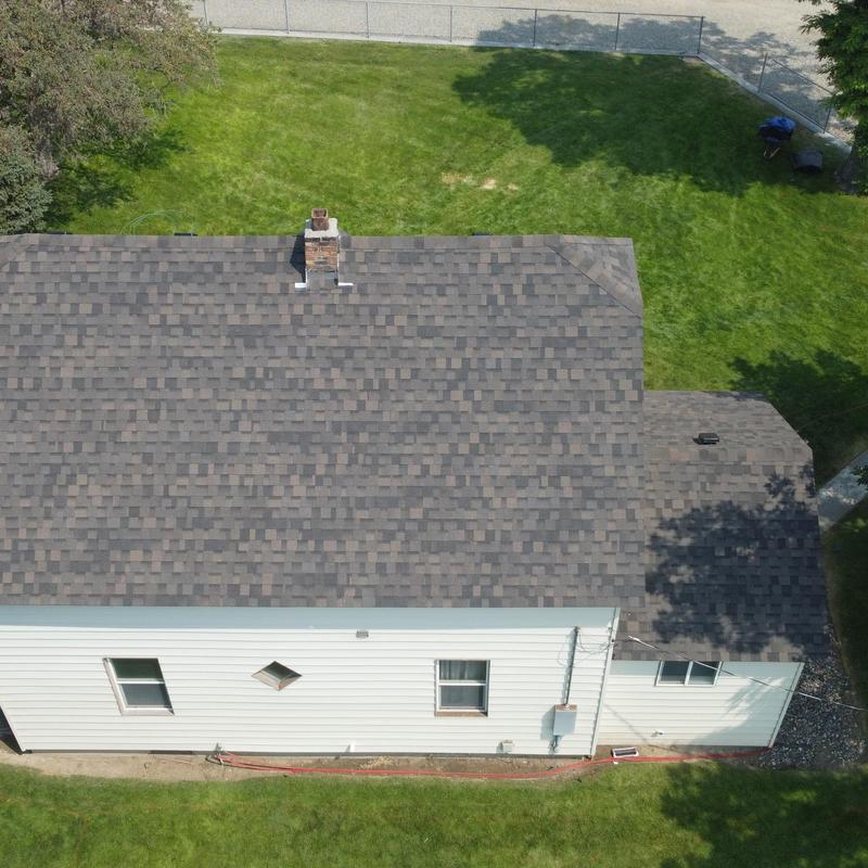 IKO Dynasty Drift Shake shingles on residential roof IKO Dynasty Drift Shake shingles on residential roof