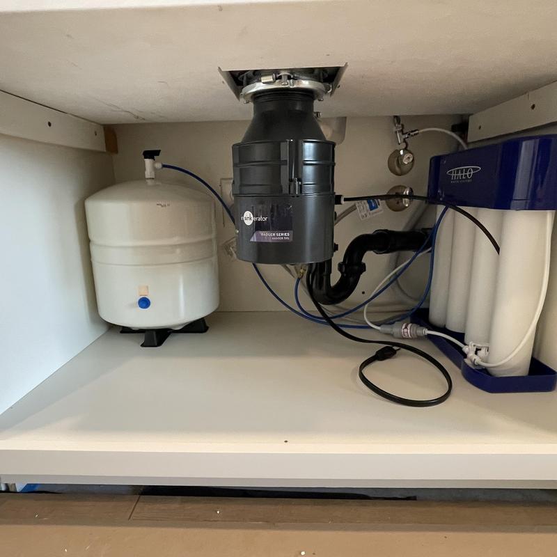 Halo Plus RO water filtration system under kitchen sink
