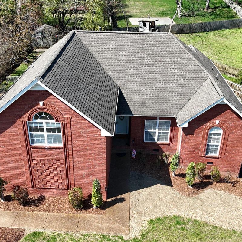 Asphalt shingle roof hail damage inspection in Hendersonville