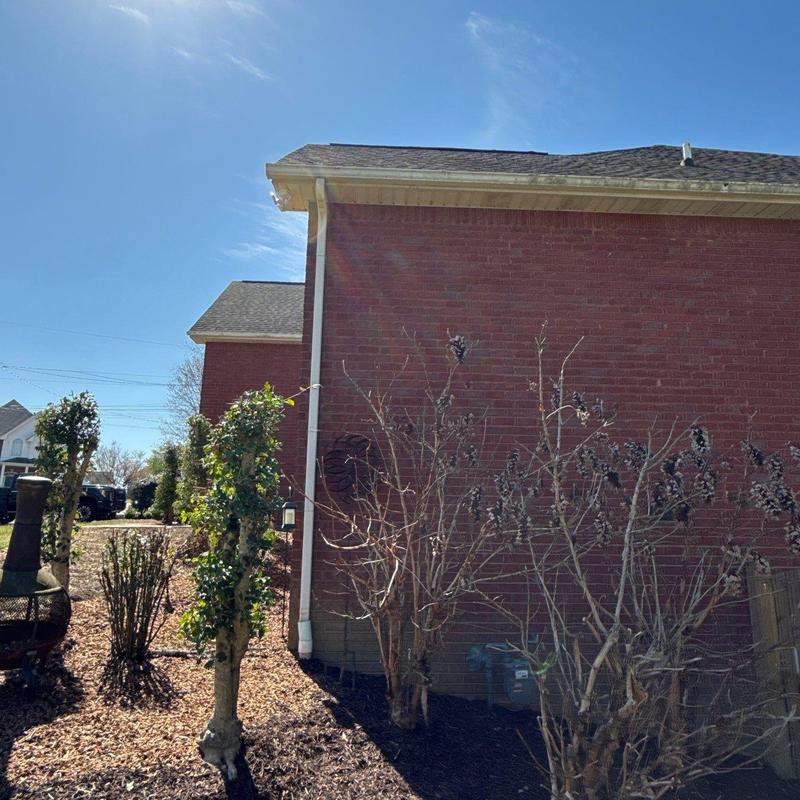 Roof shingles and flashing hail damage inspection