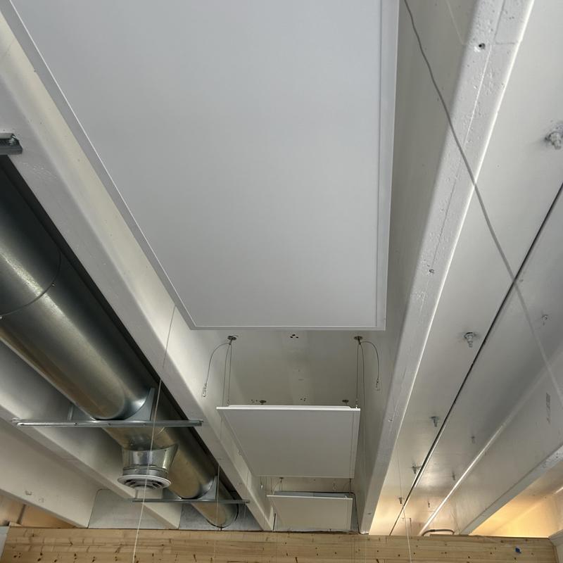Commercial LED light panels installation in Boise ceiling Commercial LED light panels installation in Boise ceiling